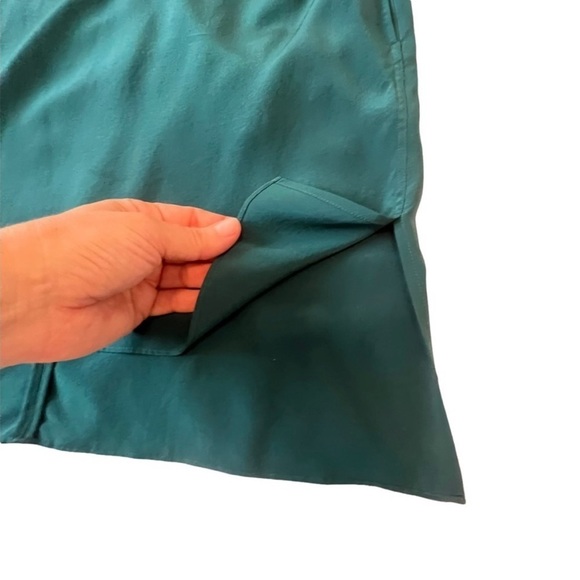 Rag & Bone Nico Silk Color block Sleeveless Side Pockets Mini Dress S Green - Picture 8 of 13